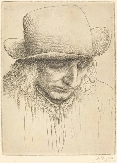 Peasant In A Round Hat Paysan Avec Chapeau Rond