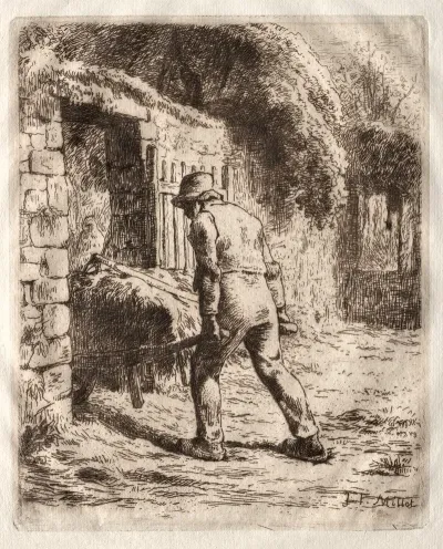 Peasant With A Wheelbarrow