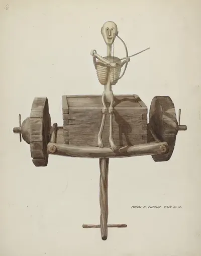 Penetente Death Cart Death Figure