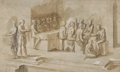 Penitent Woman Anointing The Feet Of Christ At The Table Of Simon The Pharisee Luke 736 50