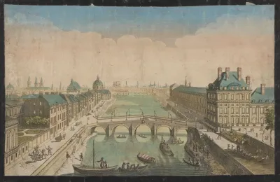 Perspective View Of Paris Along The Seine
