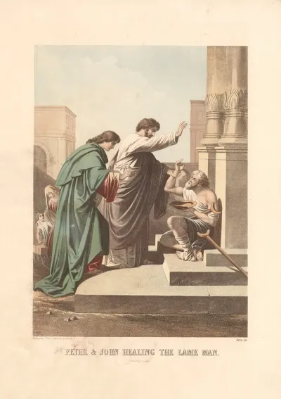 Peter John Healing The Lame Man