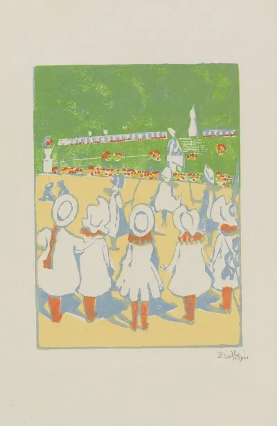 Petites Filles Au Luxembourg