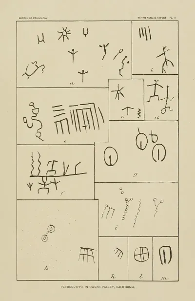 Petroglyphs In Owens Valley California 2