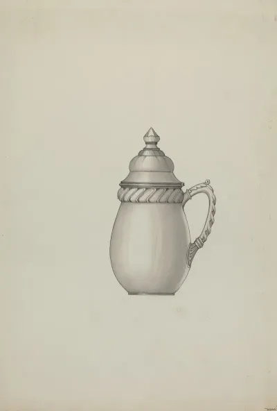 Pewter Honey Jar 2