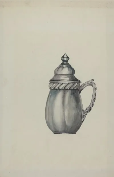 Pewter Honey Jar