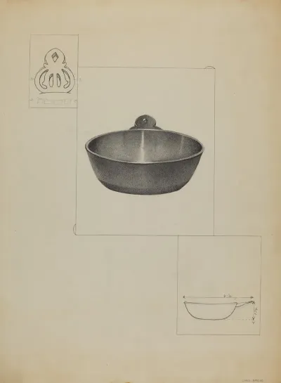 Pewter Porringer 35