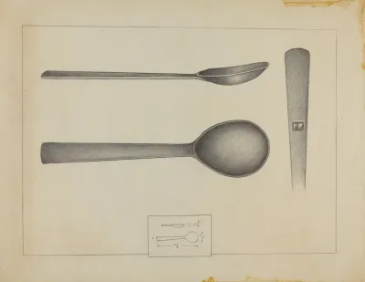 Pewter Spoon 5