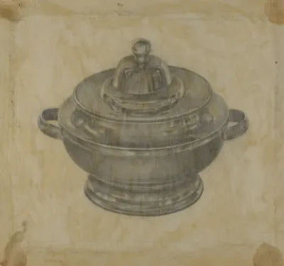 Pewter Sugar Bowl 3