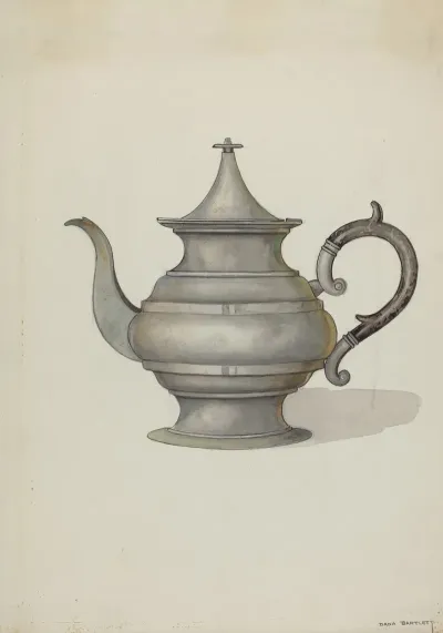 Pewter Teapot 10