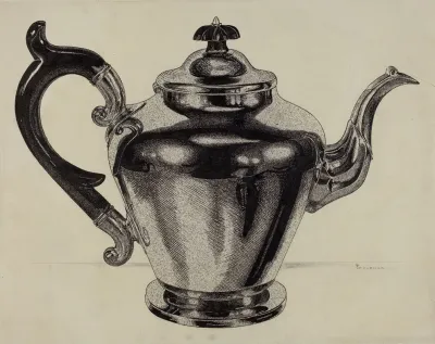 Pewter Teapot 17