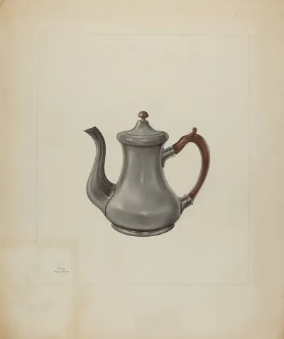 Pewter Teapot 23