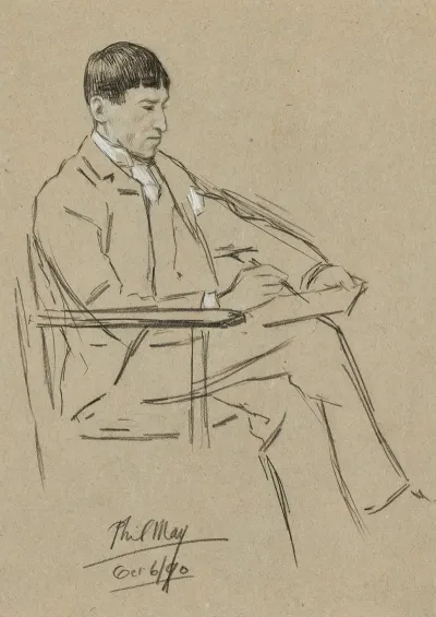 Phil May Sketching