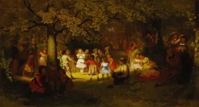 Picnic Party In The Woods