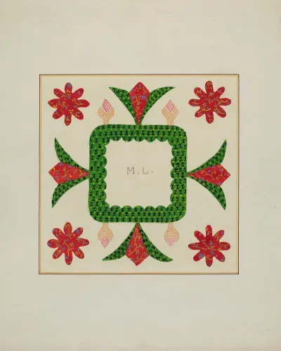 Pieced Autograph Quilt 1 Piece 17