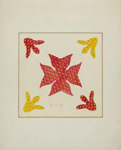 Pieced Autograph Quilt 1 Piece 6