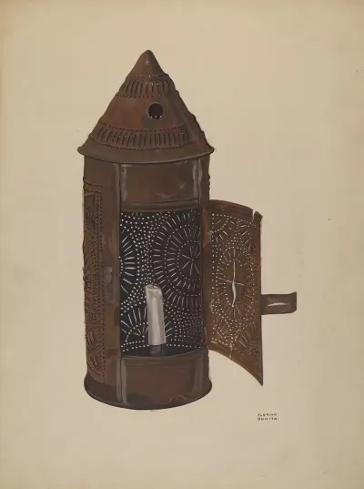 Pierced Iron Lantern