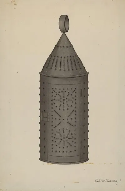 Pierced Tin Lantern