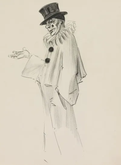 Pierrot With Outstretched Hand