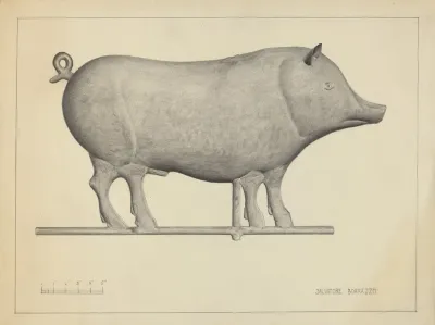 Pig Weather Vane 2