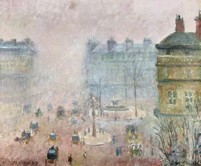 Place Du Theatre Francaisfog Effect