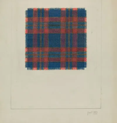 Plaid Homespun Coverlet 2