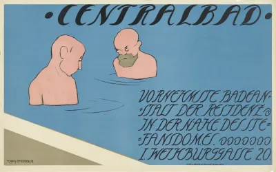 Plakat Fur Das Centralbad Zentralbad I Weihburggasse 20