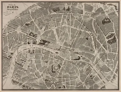 Plan De Paris Monumental