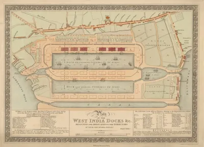 Plan Of The West India Docks