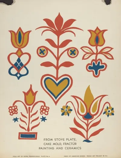 Plate 3 From Portfolio Folk Art Of Rural Pennsylvania 5