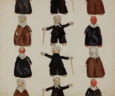 Plate Of Dolls