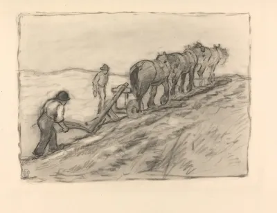 Ploughing The Hillside