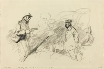 Poilu Acknowledging German Soldier