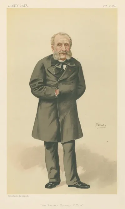 Politicians Vanity Fair The Russian Foreign Office Monsieur De Giers December 27 1884