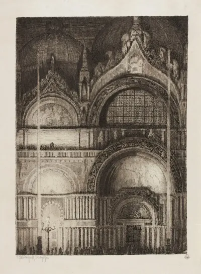 Portal Of San Marco Church In Venice