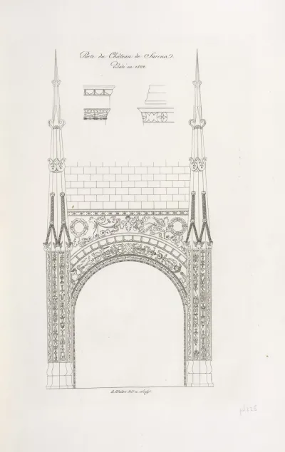 Porte Du Chateau De Sarcus Bati En 1522