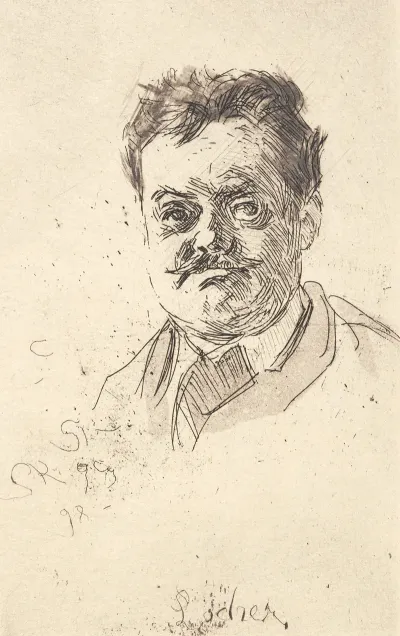 Portraet Af Carl Locher En Face
