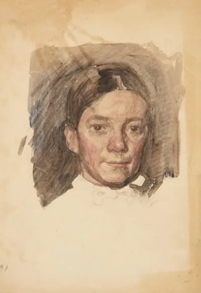 Portraet Af Kunstnerens Hustru Elise