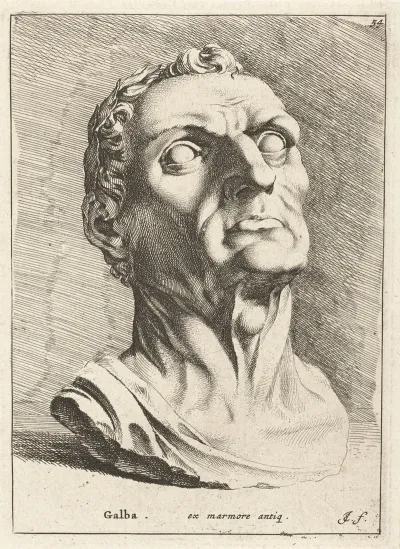 Portrait Bust Of Emperor Servius Sulpicius Galba