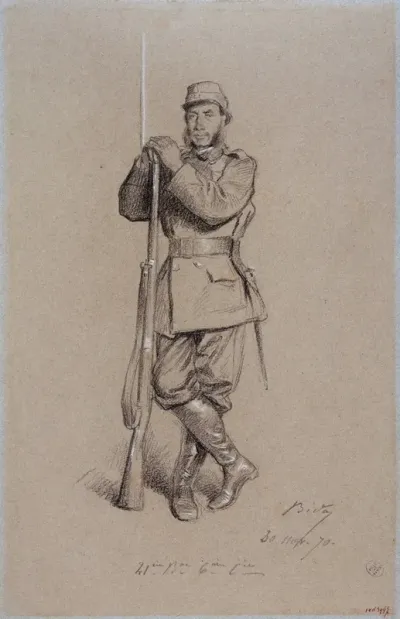 Portrait D Emile Templier Pendant Le Siege De Paris