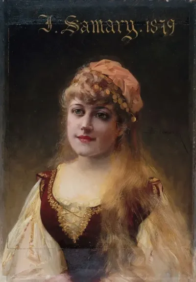 Portrait De Jeanne Samary 1857 1890 Societaire De La Comedie Francaise 2