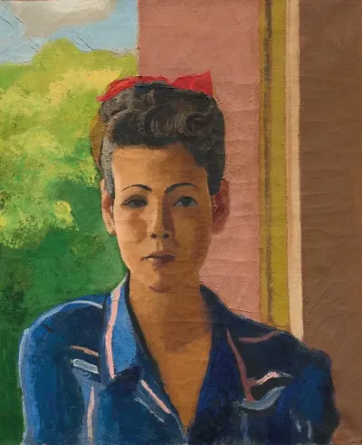 Portrait De Jeune Fille Portrait Of A Young Girl