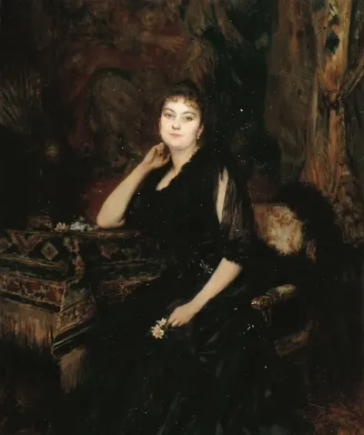Portrait De Madame Olympe Heriot Nee Cyprienne Dubernet 1857 1947
