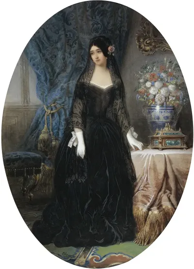 Portrait De Marie Duplessis La Dame Aux Camelias