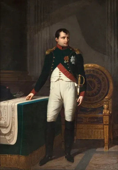 Portrait De Napoleon Ier 1769 1821 En Uniforme De Colonel Des Chasseurs De La Garde