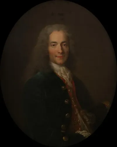 Portrait De Voltaire 1694 1778 En 1718