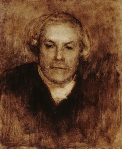 Portrait Dedmond De Goncourt 1822 1896 Ecrivain