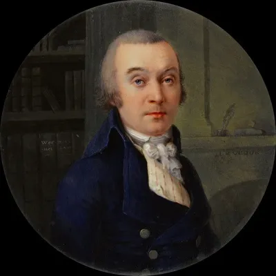 Portrait Dhomme Dans Une Bibliotheque