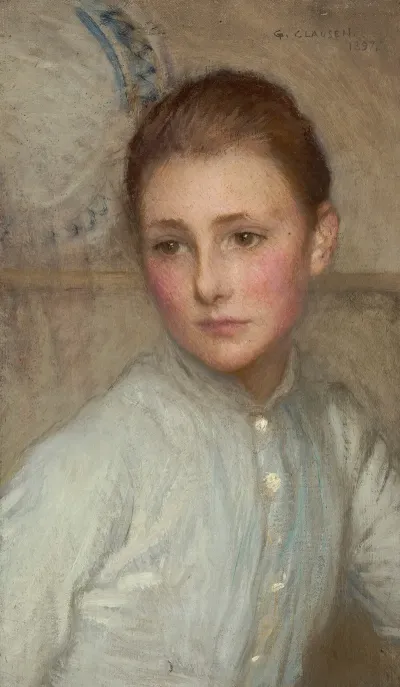 Portrait Of A Girl Probably The Little Maid