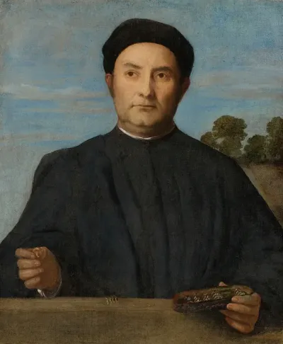 Portrait Of A Jeweler Probably Giovanni Pietro Crivelli